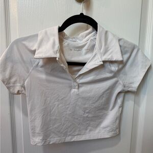 ARITZIA TNAction cropped workout polo shirt
